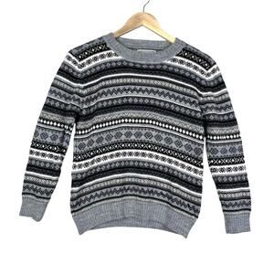 Alpaca Connection ALPACA Blend Made In Peru Aztec Knit Sweater Unisex Small